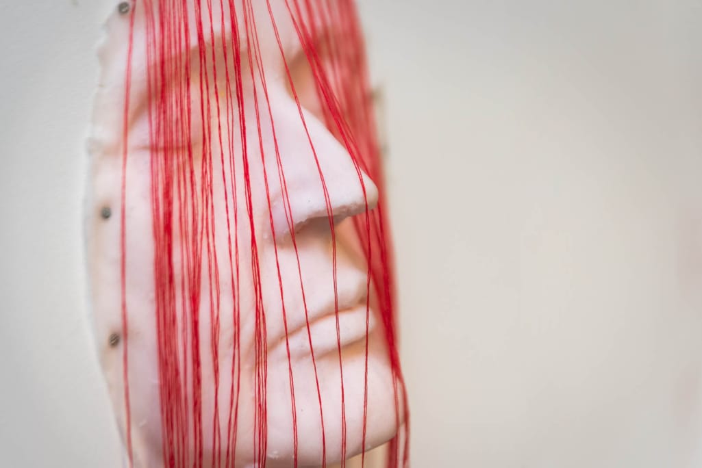 kunst - Ingrid Slaa - beeld - gezicht - siliconen