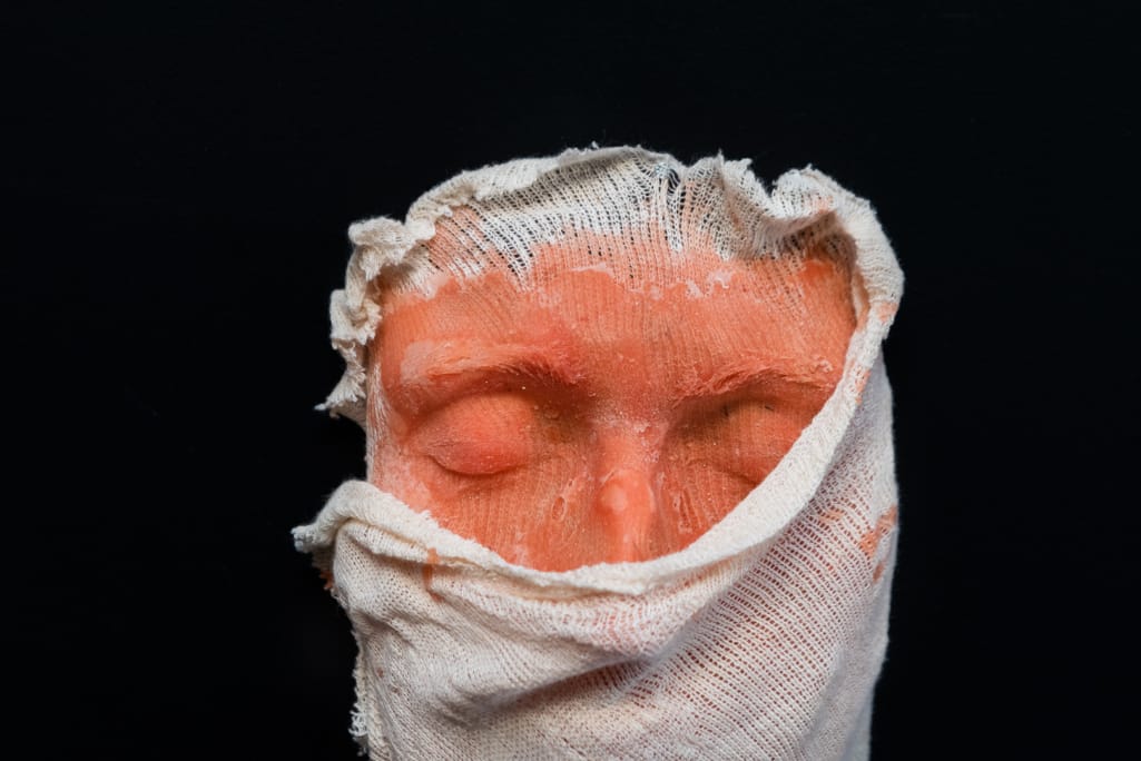 kunst - Ingrid Slaa - beeld - gezicht - wax